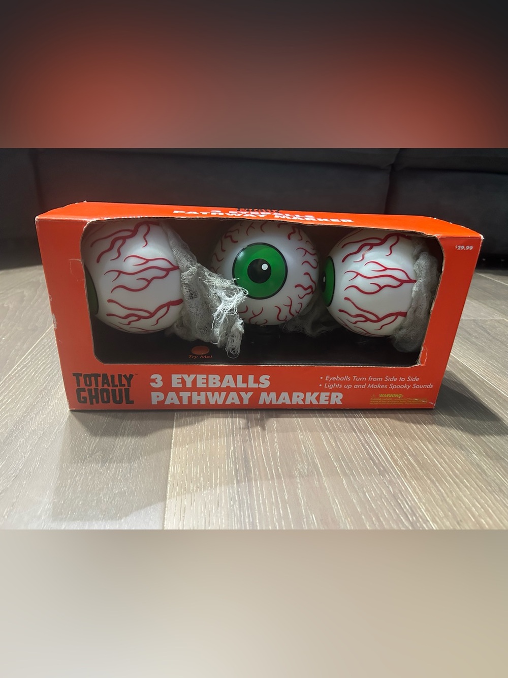 Totally ghoul 3 eyeballs pathway markers. NWT(sb)